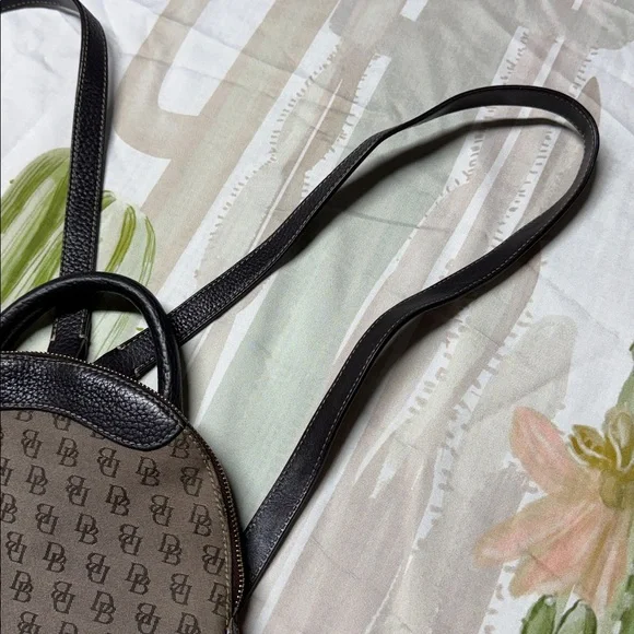 Vintage Dooney & Bourke brown Backpack with leather trim - Picture 3 of 12